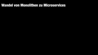 Wandel von Monolithen zu Microservices
 