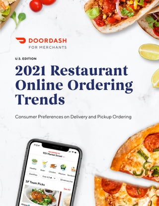 2021 Restaurant
Online Ordering
Trends
Consumer Preferences on Delivery and Pickup Ordering
U.S. EDITION
 