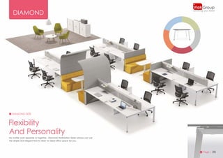 DIAMOND
Viak
furnishing your world
Group
No matter work separate or together , Diamond Workstation Series always can use
t...