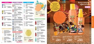 94 95
Hoş portakal
kokusuyla,
Toy Story 4 kadar
eğlenceli ve
heyecan verici.
Dermatolojik olarak
test edilmiştir.
 
 Oriflame Disney Pixar
Toy Story 4 Sabun
75 g.
Birim Fiyat 13.32TL/100 g.
35842 15,00TL
 9,99TL
 
 Oriflame Disney Pixar Toy
Story 4 Saç ve Vücut Şampuanı
200 ml.
Birim Fiyat 15.00TL/100 ml.
35843 39,00TL
 29,99TL



ÇOCUKLARA
ÖZEL
95
STOKLARLA SINIRLI
ÖZEL SERİ
 
 Oriflame Disney Pixar
Toy Story 4 EdT
100 ml.
Birim Fiyat 39.99TL/100 ml.
35844 69,00TL
 39,99TL
Banyo zamanına
eğlence katın!
 
﻿
Wake Up Feel Good Duş
Jeli
200 ml.
Birimfiyat 14.50TL/100 ml.
35991 29,00TL
 
﻿
Be Happy Feel Good Duş
Jeli
200 ml.
Birimfiyat 14.50TL/100 ml.
35992 29,00TL
 
﻿
Loved Up Feel Good Duş
Jeli
200 ml.
Birimfiyat 14.50TL/100 ml.
35993 29,00TL
 
﻿
Chill Out Feel Good Duş
Jeli
200 ml.
Birimfiyat 14.50TL/100 ml.
35994 29,00TL
Feel Good HairX
Feminelle
Activelle
 
﻿
Activelle Comfort Anti-
perspirant Deodorant
Sprey
150 ml.
Birimfiyat 26.00TL/100 ml.
33144 39,00TL
 
﻿
Activelle Fresh Anti-
perspirant Deodorant
Sprey
150 ml.
Birimfiyat 26.00TL/100 ml.
33145 39,00TL
 
﻿
Activelle Extreme Anti-
perspirant Deodorant
Sprey
150 ml.
Birimfiyat 26.00TL/100 ml.
33147 39,00TL
 
﻿
Activelle Fairness Anti-
perspirant Deodorant
Sprey
150 ml.
Birimfiyat 26.00TL/100 ml.
33148 39,00TL
Love Nature
Discover
 
﻿
Discover Costa Rican
Explorer Duş Jeli
750 ml.
Birimfiyat 5.87TL/100 ml.
34497 44,00TL
 
﻿
HairX Advanced Care
Onarıcı Şampuan - Büyük
Boy
400 ml.
Birimfiyat 12.25TL/100 ml.
32877 49,00TL
 
﻿
HairX Advanced Care
Renk Koruyucu Şampuan -
Büyük Boy
400 ml.
Birimfiyat 12.25TL/100 ml.
32884 49,00TL
 
﻿
HairX Advanced Care
Hacim Veren Şampuan -
Büyük Boy
400 ml.
Birimfiyat 12.25TL/100 ml.
32890 49,00TL
Feet Up Advanced
 
﻿
Feet Up Advanced 36 Saat
Koku Kontrolü Sağlayan
Anti-perspirant Ayak Spreyi
150 ml.
Birimfiyat 32.67TL/100 ml.
33034 49,00TL
 
﻿
Feet Up Advanced
Sürtünmeye Karşı
Koruyucu Ayak Spreyi
100 ml.
Birimfiyat 49.00TL/100 ml.
33035 49,00TL
 
﻿
Discover Kamchatka
Wilderness Duş Jeli
400 ml.
Birim Fiyat 6.25TL/100 ml.
34495 34,00TL
 24,99TL
 
﻿
Love Nature Nane ve
Ahududu Özlü
Canlandırıcı Duş Jeli
500 ml.
Birimfiyat 9.20TL/100 ml.
33330 46,00TL
 
﻿
Love Nature Zeytinyağı ve
Aloe Vera Özlü Bakım
Yapan Duş Jeli
500 ml.
Birimfiyat 9.20TL/100 ml.
33334 46,00TL
 
﻿
Love Nature Çilek ve
Misket Limonu Özlü
Tazeleyici Duş Jeli
500 ml.
Birimfiyat 9.20TL/100 ml.
34817 46,00TL
 
﻿
Love Nature Hindistan
Cevizi Suyu ve Kavun Özlü
Duş Jeli
500 ml.
Birimfiyat 9.20TL/100 ml.
35947 46,00TL
 
﻿
Feminelle Extra
Comfort Dış Genital
Bölgeler için Besleyici
Temizleme Kremi
300 ml.
Birimfiyat 16.33TL/100 ml.
34504 49,00TL
 
﻿
Feminelle Extra
Comfort Dış Genital
Bölgeler için Besleyici
Losyon
75 ml.
Birimfiyat 45.33TL/100 ml.
34505 34,00TL
 
﻿
Warmest Wishes Sabun
75 g.
Birim Fiyat 13.32TL/100 g.
36154 15,00TL
 9,99TL
 
﻿
Helping Hand Sabun
75 g.
Birim Fiyat 11.99TL/100 g.
39532 12,00TL
 8,99TL
 