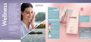 114 115
Cilt bariyeri, cildin nem
seviyesini dengede
tutup onu kirlilik gibi dış
etkenlere karşı korur.
Bu yüzden cildin
“ilk savunma hattı” olarak
tanımlanır; peki bu önemli
savunma hattını nasıl
güçlendirebilirsiniz?
Özellikle, buğdaylardan
elde edilen fitoseramidler,
bu konuda aradığınız
desteği size verebilir.
Oriflame’in, patentli
CeramosidesTM Teknolojisi,
Kırmızı Ayı Üzümü, C ve B3
vitaminlerini içeren eşsiz
karışımı, cilt bariyerine
destek sağlayabilecek
bileşenleri içerir.
Siz de cilt bariyerinizi
güçlendirmek isterseniz,
Ceramosides™Teknolojisi’ne
sahip Aqua Glow’u
deneyebilirsiniz.
Wellness
tr.oriflame.com/wellness
15 SAŞE
200 ml suyun içine bir saşe Aqua
Glow Seramidler™  Kırmızı Ayı
Üzümü İçeren Takviye Edici İçecek
ekleyin. Bir kaşık yardımıyla
karıştırın. Günlük olarak
ya da özel günlere
hazırlık için kullanabilirsiniz.
KULLANIMI:
Ceramosides™ Teknolojisi ile
geliştirilen takviye edici içecek,
antioksidan açısından zengin
Kırmızı ayı üzümü, B3 ve
C vitaminleri içerir.
Cilt bariyerini hedef alarak tüm
cildi nemlendirir ve cilt bakım
rutini için cildi hazırlar.
/wellnessbyoriflame_tr
Zinde yaşama dair önerilerimiz ve ürünler
hakkında bilgiler için Instagram hesabımızı
takipedin!
BUNLARI
BİLİYOR MUYDUNUZ?
CİLDİNİZİ İÇERİDEN
BESLEYİN!*
Doğal
meyve
aroması
içerir.
*B3 vitamini (Niasin)
Normal cildin ve mukozanın
korunmasına katkıda
bulunur.
*C vitamini
Ciltteki kolajen sentezine
yardımcı olur.
Kırmızıayıüzümü
Yoğunantioksidaniçeriğine
sahiptir.Antioksidanlar,cildin
erkenyaşlanmasınaneden
olabilecekserbest
radikallerekarşıkorumaya
yardımcıolur.
CeramosidesTechnology
Vitamini
B3
AYNI ÜRÜNDEN
2 ADET ALANA TANESİ
299 TL YERİNE
269,50 TL
 
﻿
AquaGlow Seramid ve Lingonberry
(Kırmızı ayı üzümü) Ekstresi İçeren
Takviye Edici Gıda
15 adet
Birimfiyat 299.00TL/15adet
32557 299,00TL
115
C
Vitamini
 