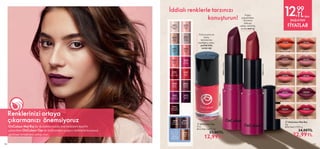 144 145
38974
Ice Cream
Beige
38989
Juicy
Peach
38990
Mellow
Mauve
38991
Vivid
Raspberry
38993
Intense
Berry
38994
Burgundy
Chocolate
38983
Soft
Pink
38982
Peach
Pink
38981
Cloud
Blue
38977
Latte
Taupe
38986
Cherry
Burgundy
38987
Spicy
Red
38976
Tasty
Nude
38975
Pearly
Pink
38985
Spicy
Fuchsia
38995
Glitter
Amethyst
38997
Shimmery
Mulberry
38998
Dazzle
Gold
METALİK
RENKLER
 
 OnColour Oje
5 ml.
Birim Fiyat 2.60TL/ ml.
  23,00TL
12,99TL
 
 OnColour Mat Ruj
4 g.
Birim Fiyat 5.75TL/ g.
  34,00TL
22,99TL
İddialı renklerle tarzınızı 		
				konuşturun!
Renklerinizi ortaya
çıkarmanızı önemsiyoruz
OnColour Mat Ruj ile dudaklarınızda mat renklerin keyfini
çıkarırken OnColour Oje ile birbirinden çarpıcı renklerle kusursuz
görünen tırnaklara sahip olun.
38947
Electric Orange
38948
Soft Peach
39800
Nude Beige
39801
Blush Rose
39802
Coral Blossom
39803
Vibe Pink
39804
Shock Fuchsia
39805
Beauty Plum
39805Beauty
Plum
39806
Brick Red
39806
Brick
Red
39807
The Red
38989
Juicy
Peach


Yoğun
pigmentlere
ve kremsi
dokuya
sahip, mat bitiş
sunan mat ruj
Hızlı kuruma ve
kolay
temizlenme
özelliğine sahip,
parlak bitiş
sunan oje
12,
99
TL‘den
BAŞLAYAN
FİYATLAR
 