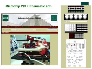 Microchip PIC + Pneumatic arm
 