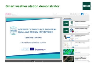 Smart weather station demonstrator
 