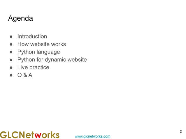 Dynamic Website with Python | PPT