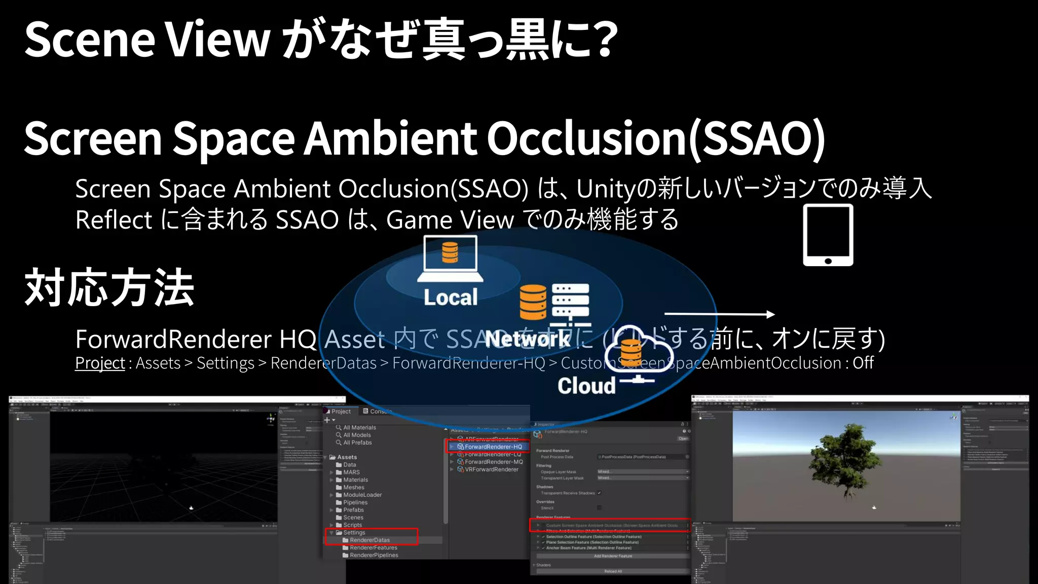 Screen Space Ambient Occlusion(SSAO)
対応方法
33
 