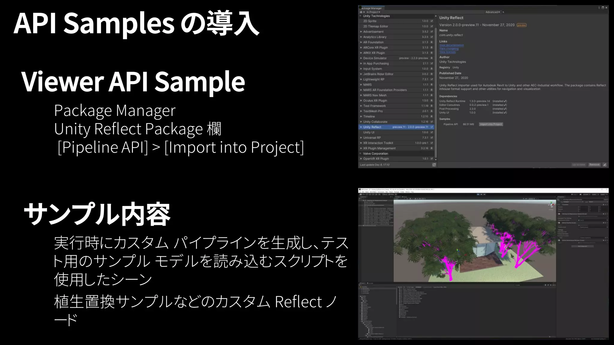 Viewer API Sample
サンプル内容
38
 