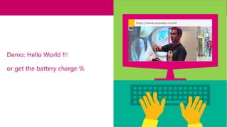 13
Demo: Hello World !!!
or get the battery charge %
MakeMagicHappen();
https://www.avanade.com/AI
 