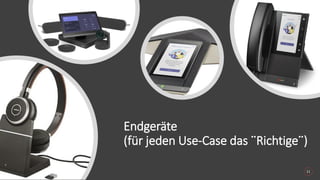 Endgeräte
(für jeden Use-Case das ¨Richtige¨)
11
 
