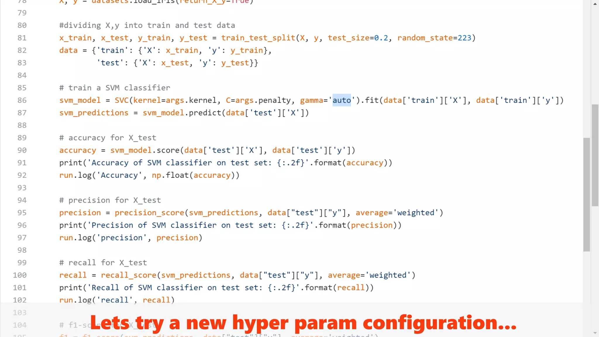 Lets try a new hyper param configuration...
 