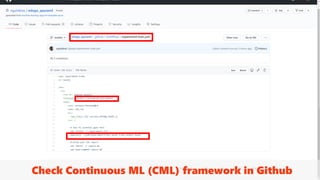 GitHub Workflows to support Experiment Queues
Check Continuous ML (CML) framework in Github
 
