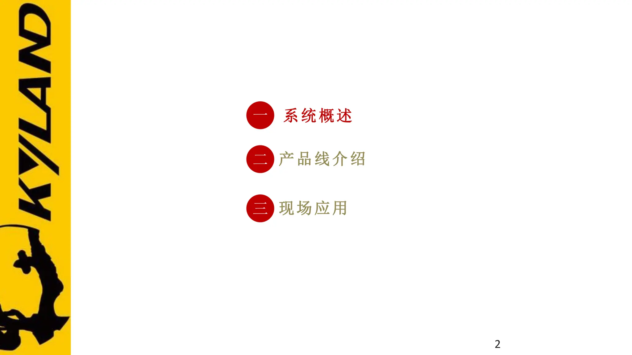 2
一 系统概述
二 产品线介绍
三 现场应用
 