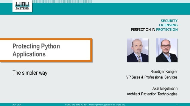 Protecting Python applications the simpler way | PPT
