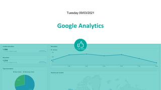 Google Analytics
Tuesday 09/03/2021
 