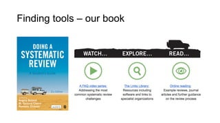 Finding tools – our book
 