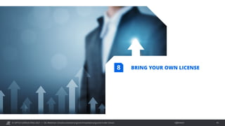 © OPITZ CONSULTING 2021 / Öffentlich
OC Webinar: Oracle-Lizenzierung bei Virtualisierung und in der Cloud 45
BRING YOUR OWN LICENSE
8
 