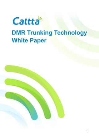 DMR Trunking Technology White Paper
1
DMR Trunking Technology
White Paper
 