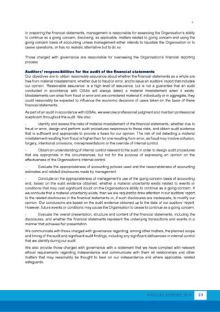 ANNUAL REPORT 2018 40
 