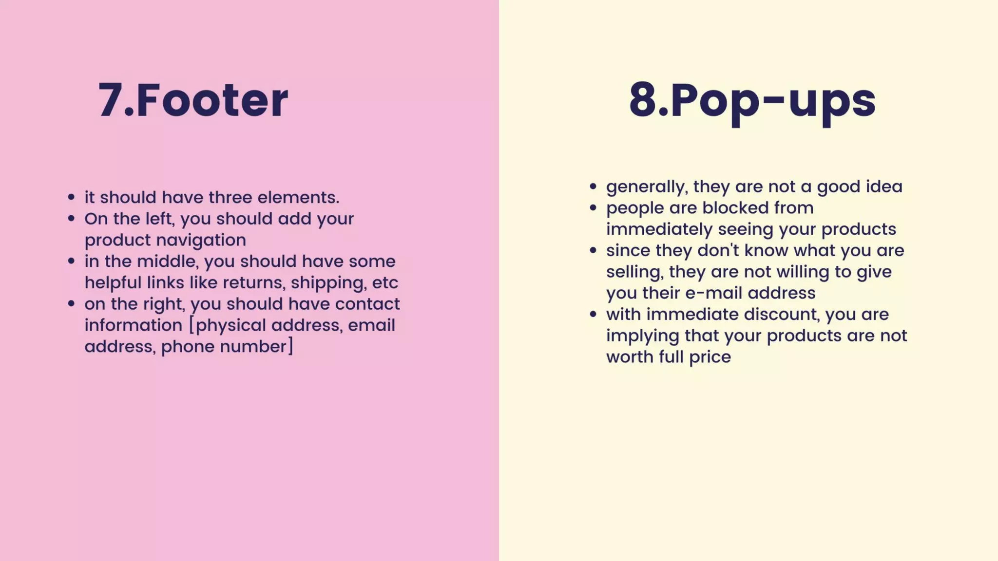 What to include on the front page of your website!