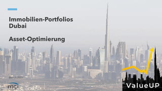 Immobilien-Portfolios
Dubai
Asset-Optimierung
March 2021
 
