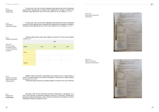 Посібник з енергоаудиту
268 269
В цьому пункті звіту має міститися інформація щодо щомісячних обсягів споживання
холодної води підприємством та окремими його підрозділами (у випадку її наявності). Ре-
комендації щодо оформлення цього пункту звіту подібні до тих, що наведені у п. З.3.1.2.
В цьому пункті звіту має міститися інформація щодо щомісячних обсягів споживання
стисненого повітря підприємством та окремими його підрозділами (у випадку його наявності).
Рекомендації щодо оформлення цього пункту звіту подібні до тих, що наведені у п. З.3.1.2.
Приклад представлення даних щодо тарифів на енергоносії за останні роки наведено
у таблиці З.3.3.
Роки
Місяць 2018 2019 2020
Січень
…
Грудень
Добовий графік електричного навантаження для типової літньої та зимової доби за-
звичай є частиною договору на постачання електроенергії. Приклад такого графіка наведено
на рисунках З.3.2 та З.3.3.
Рекомендації щодо отримання цих графіків наведені в основній частині цього Посібника.
Цей розділ може містити безпосередні результати збору даних та вимірювань та їх
аналіз. Більш детально цю інформацію наведено у розділах 6 та 8 Посібника. Неопрацьовані
результати замірів, фотоматеріали, схеми, результати тепловізійного обстеження та інше ре-
комендовано наводити в додатках до звіту.
З.3.1.5
Споживання
холодної води
З.3.1.6
Споживання
стисненого повітря
З.3.1.7
Тарифи на енергоносії
Таблиця З.3.3 —
Дані щодо тарифів
на електричну енергію
за останні 2018–2020 рр.,
грн./кВт·год
З.3.1.8
Актуальний добовий
графік електричного
навантаження
З.3.2
Результати
вимірювань
Рисунок З.3.2 —
Графік добового електричного
навантаження
Рисунок З.3.3 —
Відомість погодинного
електричного навантаження
 