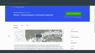Using Places (POI) Data for QSR Site Selection
