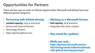 GitHub for partners