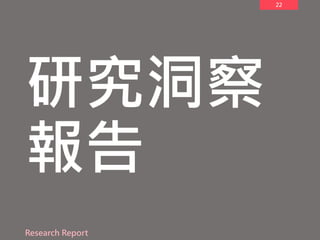 22
研究洞察
報告
Research Report
 