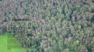 Conclusions…
• Tendance faible et lente à l'échelle du pays, principalement à
basse et moyenne altitude.
• Les régions alpines semblent plus sensibles aux
changements des conditions de sécheresse.
• Les valeurs NDWI sont principalement fonction des
températures à des altitudes inférieures à la limite des
arbres plutôt qu’aux précipitations.
• Les données d'observation de la Terre par satellite ainsi que
les mesures in situ peuvent fournir une base précieuse pour
générer des informations spatialement explicites à l'échelle
nationale sur l'état écologique de la végétation.
• D'autres composantes telles que le changement de
couverture terrestre et l'évapotranspiration devraient être
prises en compte pour mieux caractériser la variabilité de
l’NDWI.
 