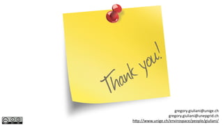 gregory.giuliani@unige.ch
gregory.giuliani@unepgrid.ch
http://www.unige.ch/envirospace/people/giuliani/
 