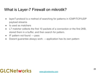 Layer 7 Firewall on Mikrotik | PDF