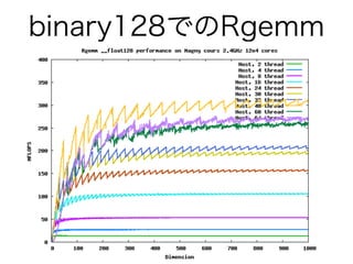 binary128でのRgemm
 