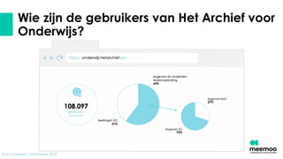 Wie zijn de gebruikers van Het Archief voor
Onderwijs?
 