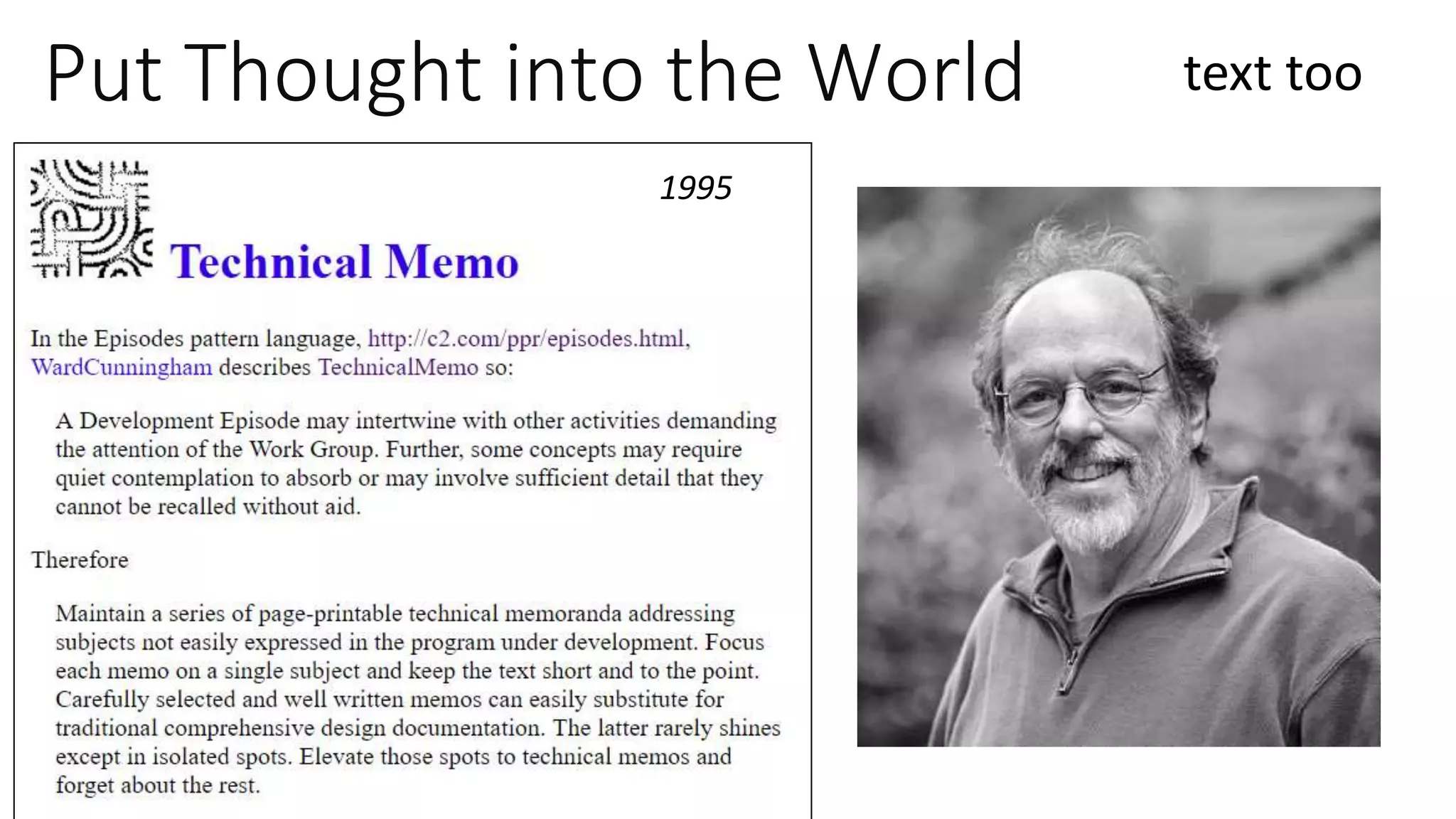 1995
Put Thought into the World text too
 