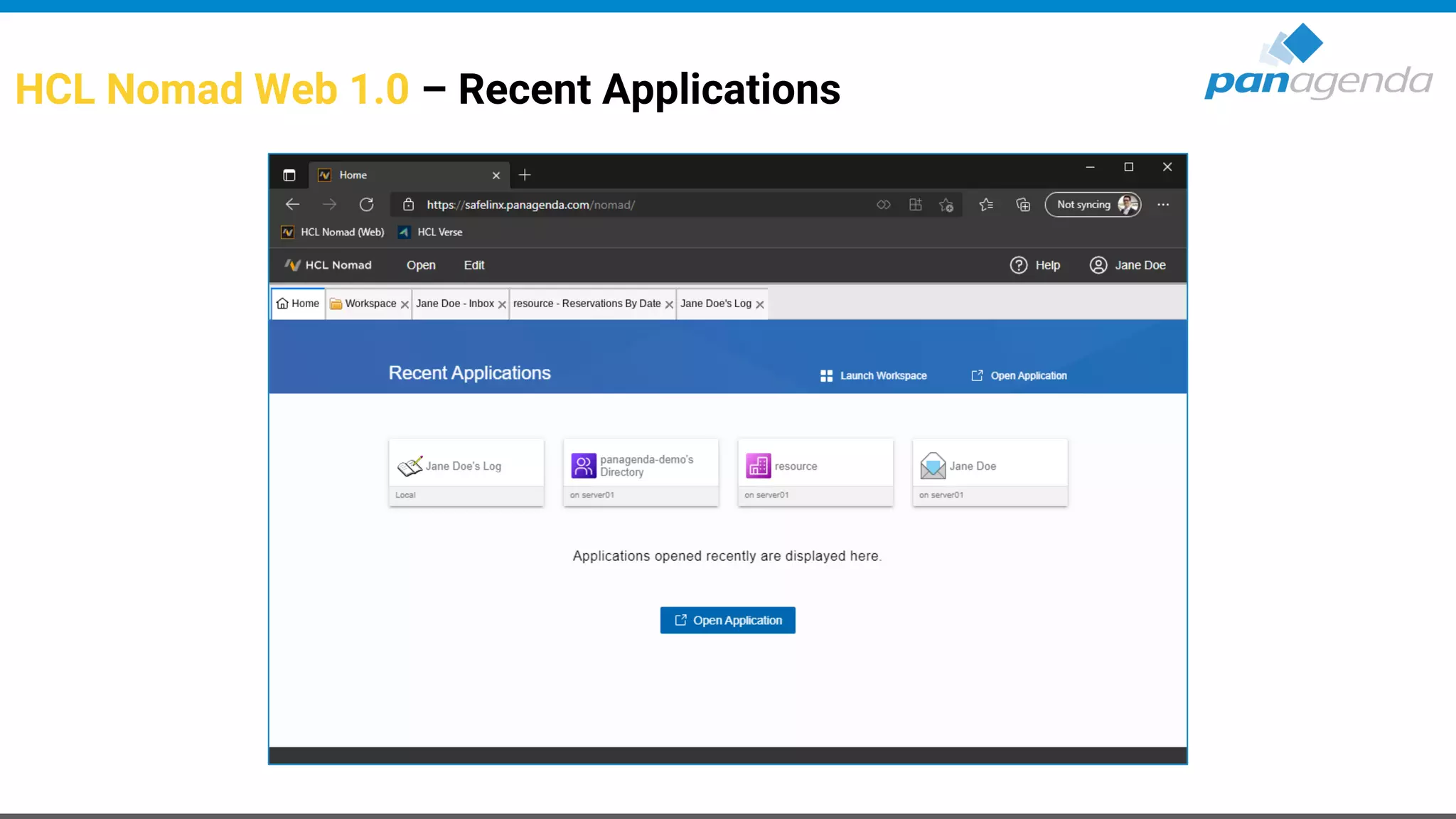 HCL Nomad Web 1.0 – Recent Applications
 