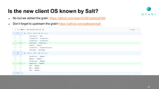Enabling new client operating systems in Uyuni. AlmaLinux as an example ...