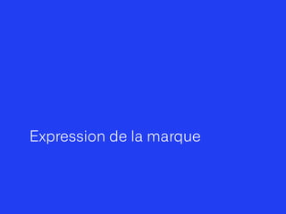Expression de la marque
 
