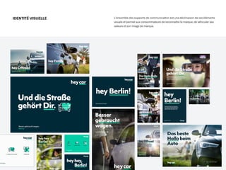 IDENTITÉ VISUELLE L’ensemble des supports de communica
ti
on est une déclinaison de ses éléments
visuels et permet aux consommateurs de reconnaître la marque, de véhiculer ses
valeurs et son image de marque.
 