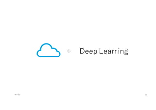 ＋ Deep Learning
マイティ 22
 