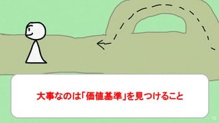 12
大事なのは「価値基準」を見つけること 
 