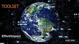 TOOLSET
1
Effort/Impact
14.07.2021
 