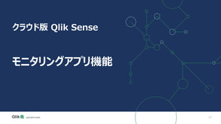 57
クラウド版 Qlik Sense
モニタリングアプリ機能
 