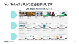 76
YouTubeチャネルの登録お願いします
事例
TECH
TALK
デモ
Qlik Japan Youtubeチャンネル
 