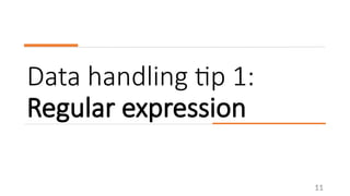 Data processing and visualization basics | PPTX