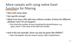 Data processing and visualization basics | PPTX