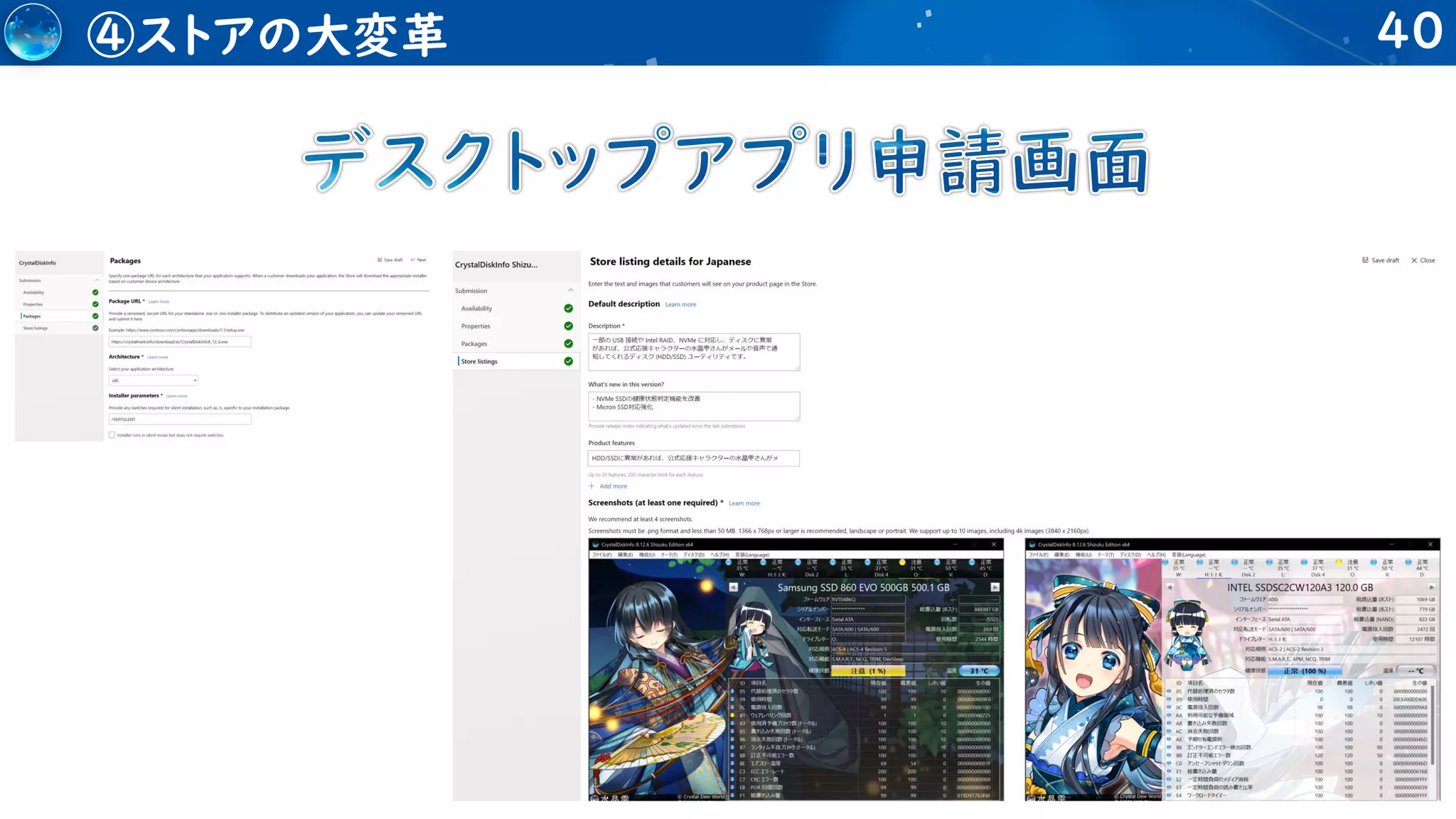 40
④ストアの大変革
 