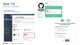? 2020 NetApp, Inc. All rights reserved.
29
Slack ?? C GitHub #2
Slack ??
2. GitHub ? ?? ? ??
- ? ?? ? ???? ?? ?? ??
 