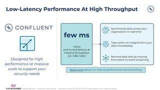 Apache Kafka for Cybersecurity and SIEM / SOAR Modernization | PDF