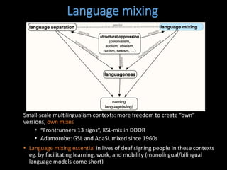 Small-Scale Sign Multilingualism | PPTX