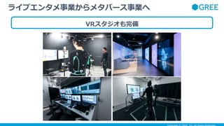 VRスタジオも完備
ライブエンタメ事業からメタバース事業へ
 
